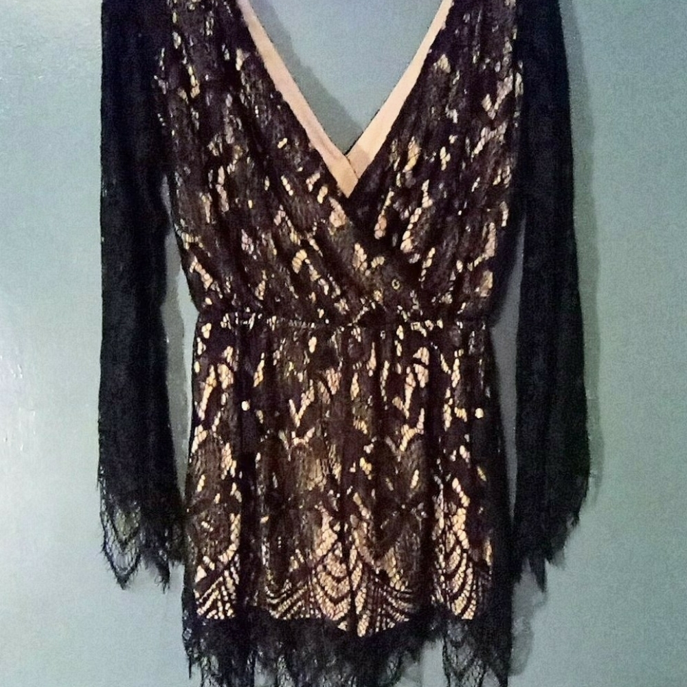 Black Lace Dress/Romper